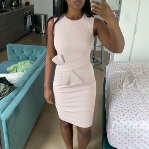 NWOT karen millen baby pink midi dress